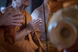 Photo Buddhist monk